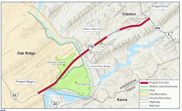 Что нужно знать о планах TDOT по расширению Edgemoor Road в округе Андерсон